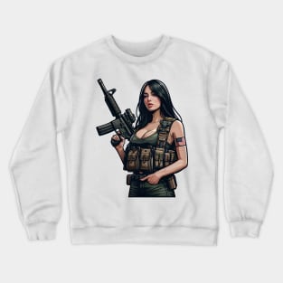 Tactical Girl Crewneck Sweatshirt